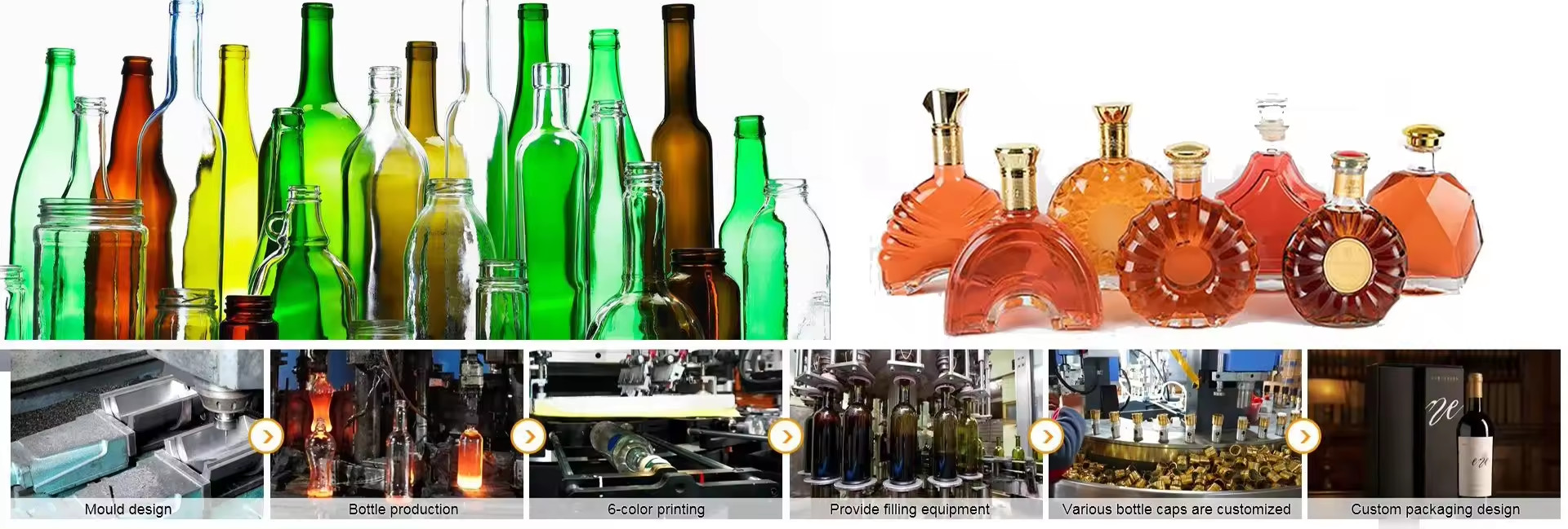 qualidade frasco de vidro para bebidas alcoólicas fábrica